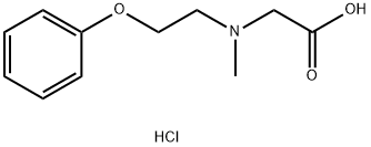 N-甲基-N-(2-苯氧基乙基)甘氨酸盐酸盐,1593521-68-6,结构式