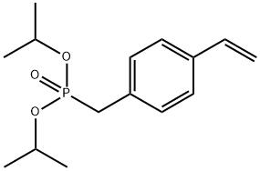 Bis(1-methylethyl)P-[(4-ethenylphenyl)methyl]phosphonate Struktur