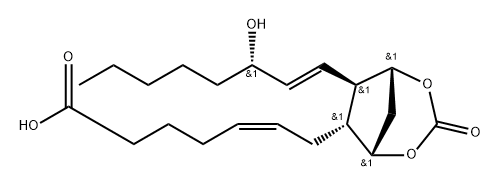 Prosta-5,13-dien-1-oic acid, 9,11-[carbonylbis(oxy)]-15-hydroxy-, (5Z,9α,11α,13E,15S)- (9CI) Structure