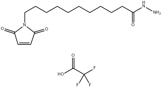 N-kappa-Maleimidoundecanoic acid hydrazide trifluoroacetate Structure