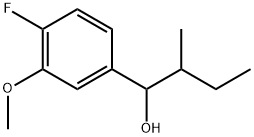 4-Fluoro-3-methoxy-α-(1-methylpropyl)benzenemethanol Structure