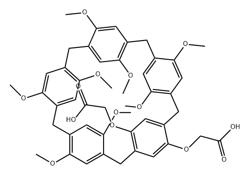 柱[5]芳烃二乙酸,1593914-92-1,结构式