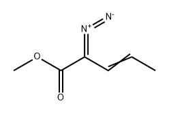3-Pentenoic acid, 2-diazo-, methyl ester Structure