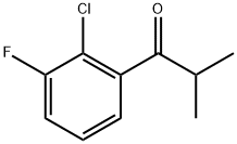 1-(2-Chloro-3-fluorophenyl)-2-methyl-1-propanone 化学構造式