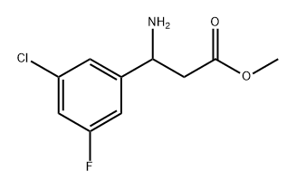 Benzenepropanoic acid, β-amino-3-chloro-5-fluoro-, methyl ester Structure