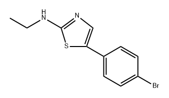 5-(4-Bromophenyl)-N-ethylthiazol-2-amine Structure