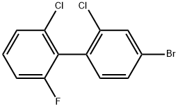 4-Bromo-2,2'-dichloro-6'-fluoro-1,1'-biphenyl Structure