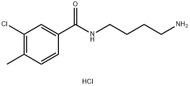 N-(4-氨基丁基)-3-氯-4-甲基苯甲酰胺盐酸盐,1595083-99-0,结构式