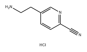 2-Pyridinecarbonitrile, 5-(2-aminoethyl)-, hydrochloride (1:1),1595144-61-8,结构式