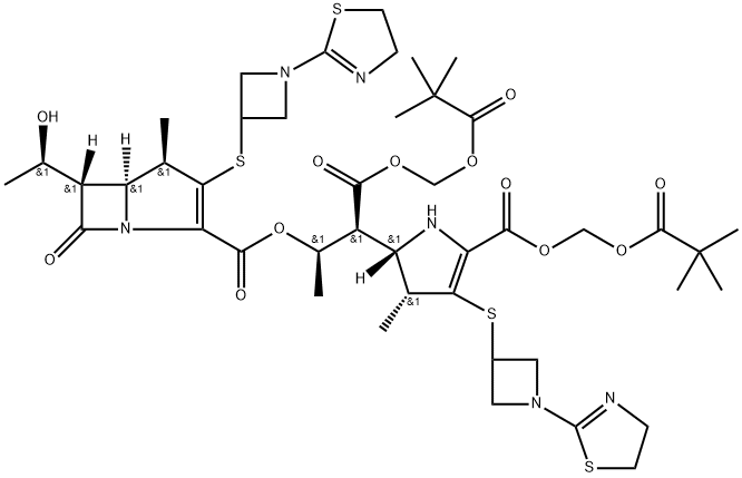 替比培南二聚体P8 结构式