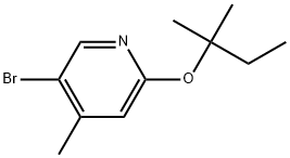 5-Bromo-2-(1,1-dimethylpropoxy)-4-methylpyridine 结构式