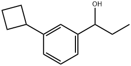 3-Cyclobutyl-α-ethylbenzenemethanol Structure