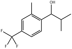 2-methyl-1-(2-methyl-4-(trifluoromethyl)phenyl)propan-1-ol Structure