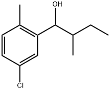 5-Chloro-2-methyl-α-(1-methylpropyl)benzenemethanol 结构式