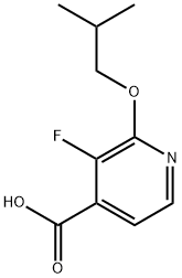 3-fluoro-2-isobutoxyisonicotinic acid Structure