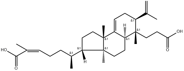 (24Z)-3,4-开环甘遂-4(28),7,24-三烯-3,26-二酸,159623-48-0,结构式