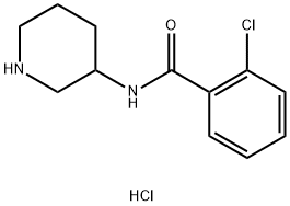 2-Chloro-N-(piperidin-3-yl)benzamide hydrochloride Structure