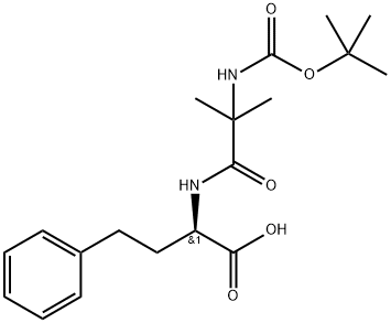 Butanoic acid, N-[(1,1-dimethylethoxy)carbonyl]-2-methylalanyl-4-phenyl-D-2-amino- (9CI) 化学構造式