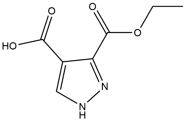 3-(Ethoxycarbonyl)-1H-pyrazole-4-carboxylic acid Structure