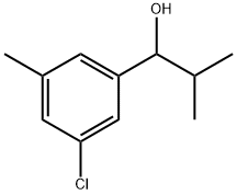 1-(3-chloro-5-methylphenyl)-2-methylpropan-1-ol Structure