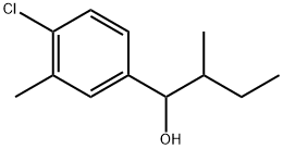 4-Chloro-3-methyl-α-(1-methylpropyl)benzenemethanol Structure