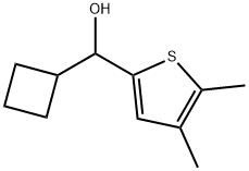 α-Cyclobutyl-4,5-dimethyl-2-thiophenemethanol Structure