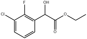 Ethyl 3-chloro-2-fluoro-α-hydroxybenzeneacetate Structure