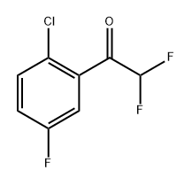 1-(2-Chloro-5-fluoro-phenyl)-2,2-difluoro-ethanone,1597054-96-0,结构式