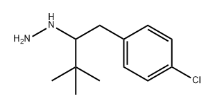 (1-(4-chlorophenyl)-3,3-dimethylbutan-2-yl)hydrazine 结构式