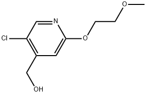 5-Chloro-2-(2-methoxyethoxy)-4-pyridinemethanol Struktur