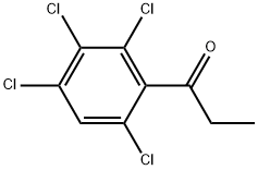 1-(2,3,4,6-Tetrachlorophenyl)-1-propanone 化学構造式