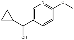 3-Pyridinemethanol, α-cyclopropyl-6-methoxy- Structure