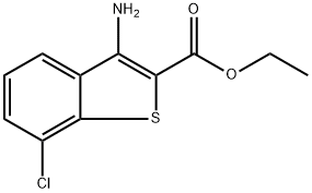 Ethyl 3-amino-7-chlorobenzo[b]thiophene-2-carboxylate Structure