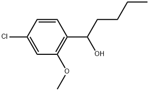 α-Butyl-4-chloro-2-methoxybenzenemethanol,1597885-79-4,结构式