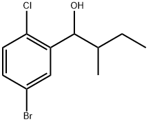 5-Bromo-2-chloro-α-(1-methylpropyl)benzenemethanol 结构式