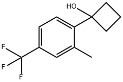 1-(2-methyl-4-(trifluoromethyl)phenyl)cyclobutanol Structure