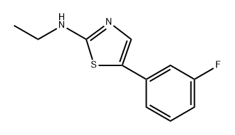 N-ethyl-5-(3-fluorophenyl)thiazol-2-amine Structure