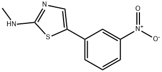N-methyl-5-(3-nitrophenyl)thiazol-2-amine,1598305-06-6,结构式