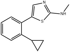 5-(2-Cyclopropylphenyl)-N-methylthiazol-2-amine Structure