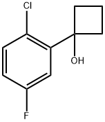 1-(2-chloro-5-fluorophenyl)cyclobutanol Structure