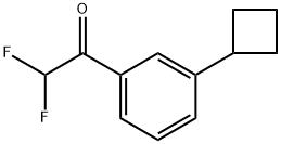 1-(3-Cyclobutylphenyl)-2,2-difluoroethanone 化学構造式