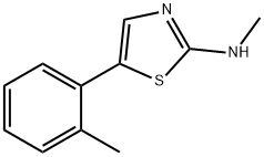 N-methyl-5-(o-tolyl)thiazol-2-amine Structure