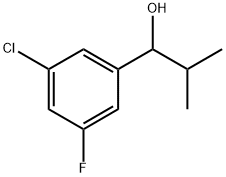 1-(3-chloro-5-fluorophenyl)-2-methylpropan-1-ol Structure