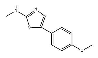 5-(4-Methoxyphenyl)-N-methylthiazol-2-amine,1601159-46-9,结构式