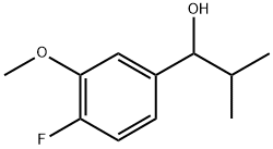 1-(4-fluoro-3-methoxyphenyl)-2-methylpropan-1-ol Structure