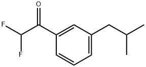 2,2-difluoro-1-(3-isobutylphenyl)ethanone,1601491-91-1,结构式