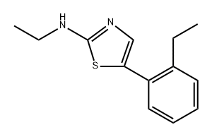 N-ethyl-5-(2-ethylphenyl)thiazol-2-amine,1601716-72-6,结构式