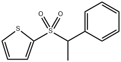 2-((1-phenylethyl)sulfonyl)thiophene,160173-22-8,结构式