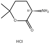 (S)-3-amino-6,6-dimethyltetrahydro-2H-pyran-2-one hydrochloride,160187-04-2,结构式