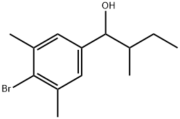 4-Bromo-3,5-dimethyl-α-(1-methylpropyl)benzenemethanol 结构式